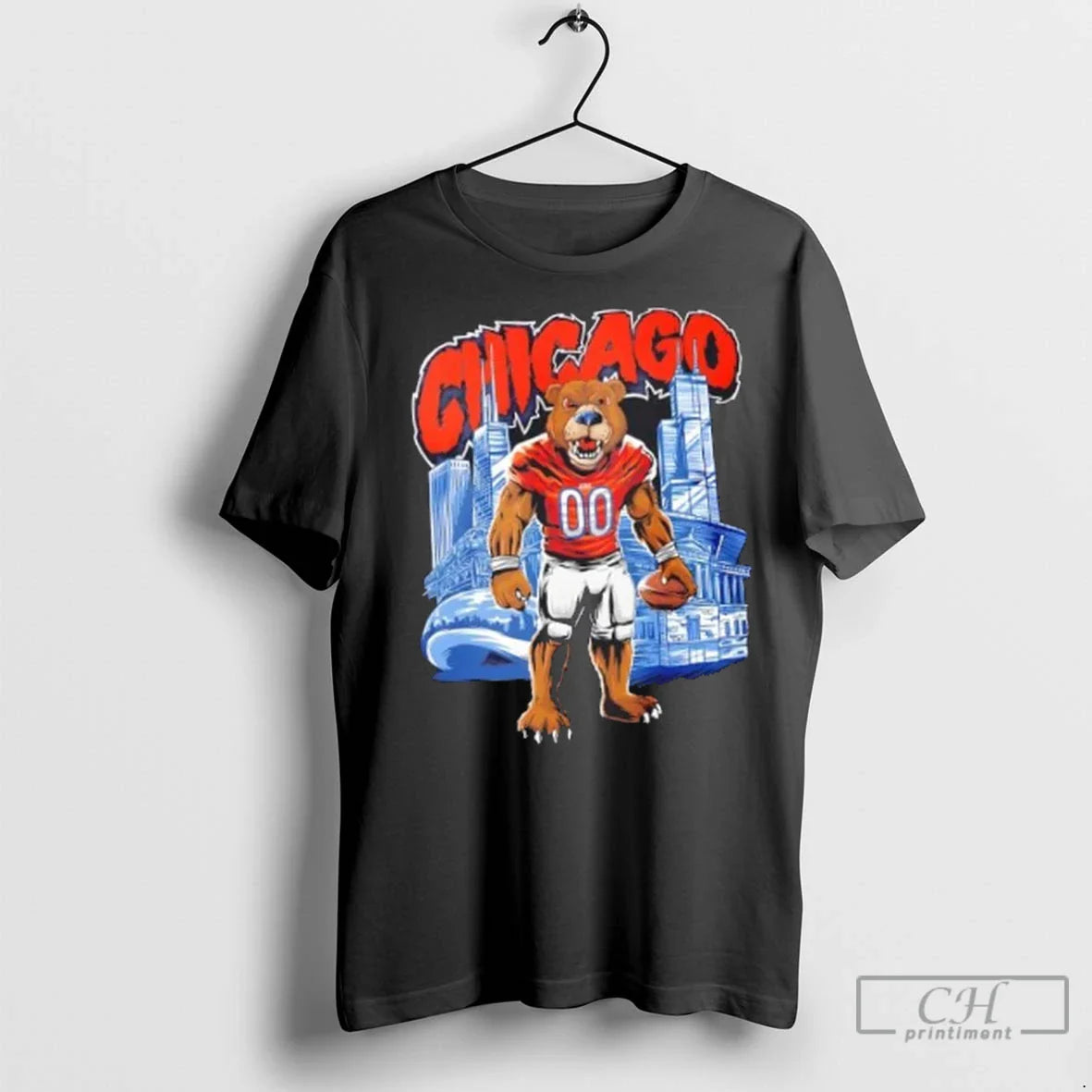 Premium Chicago Bears Mascot Mayhem Tee Elegant Apparel
