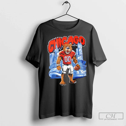 Premium Chicago Bears Mascot Mayhem Tee Elegant Apparel