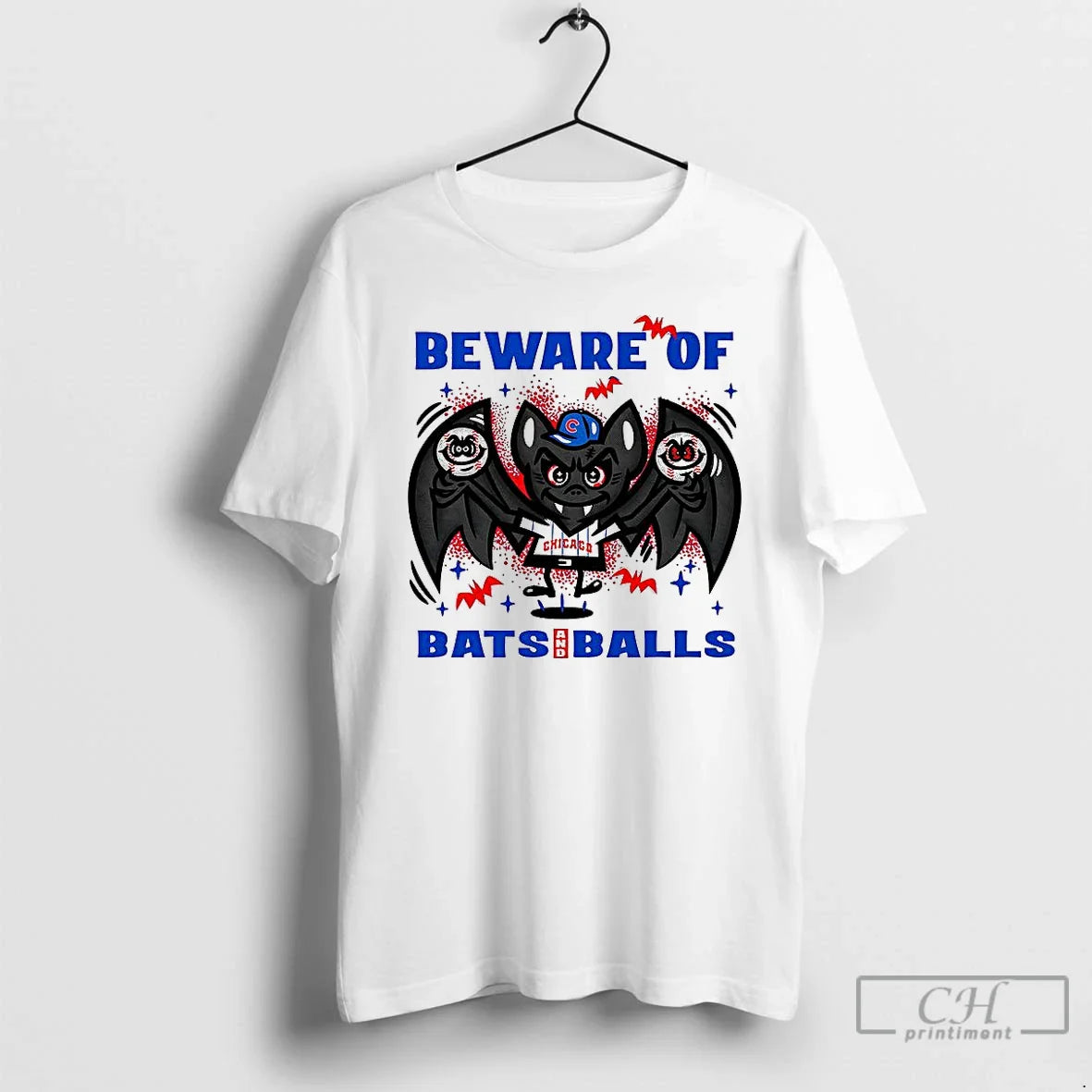 Premium Chicago Cubs Baseball Beware Bats And Balls Halloween T