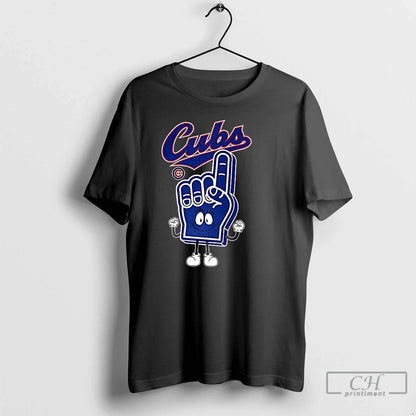 Premium Chicago Cubs Baseball Foam Finger Number 1 T Shirts Hoodie