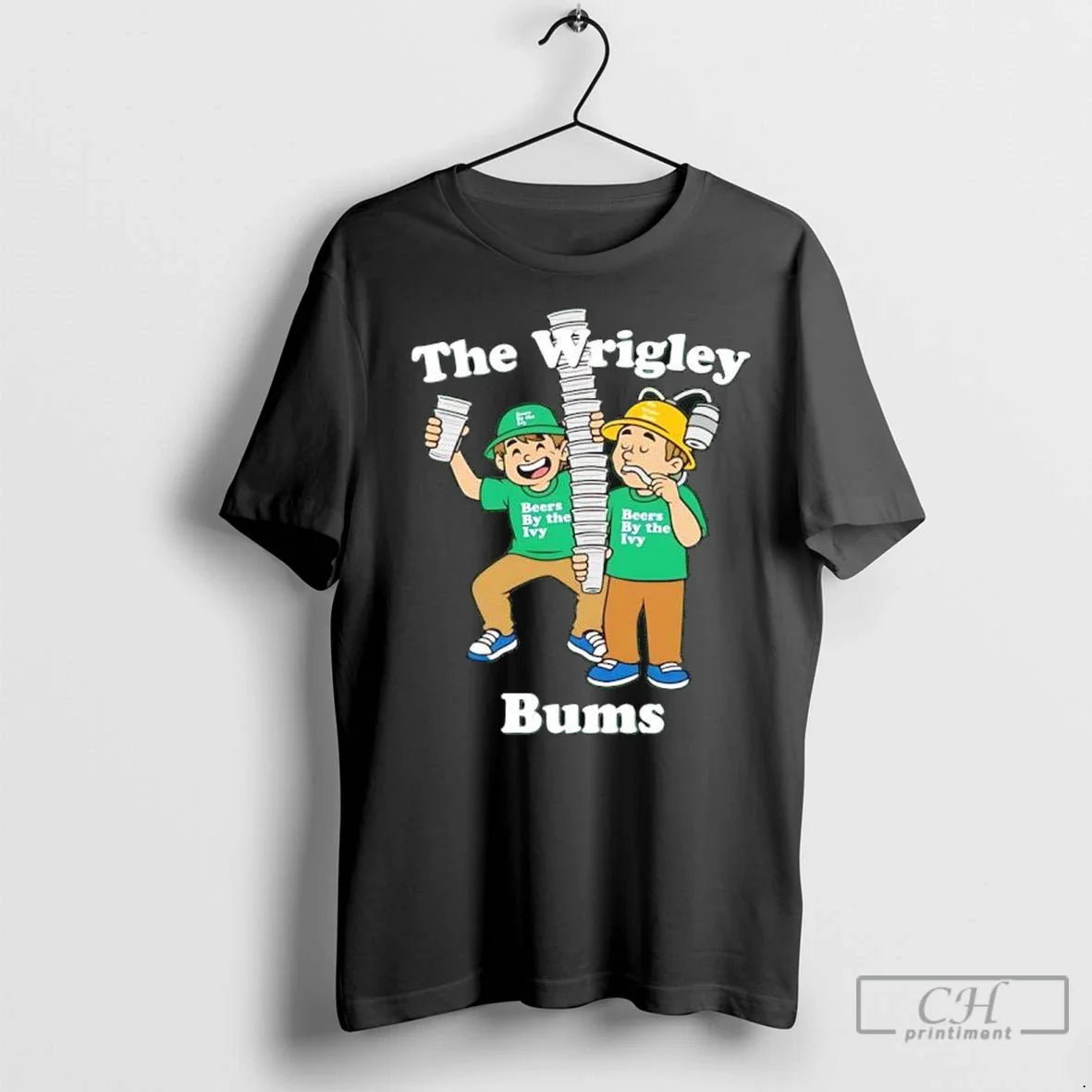 Premium Chicago Cubs Wrigley Bums Beers Ivy T Shirts Tee Elegant