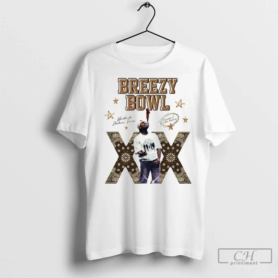 Premium Chris Brown 2025 Breezy Bowl Xx 20 Years TShirt Vintage Style