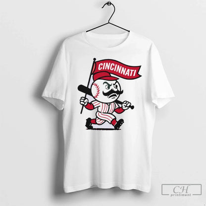 Premium Cincinnati Reds Mr Red Parade 2025 Postseason Long Sleeve