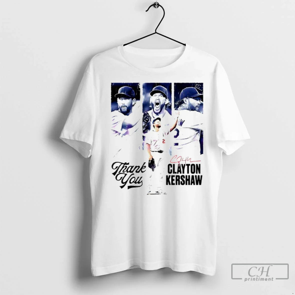 Premium Clayton Kershaw Los Angeles Dodgers Thank You Signature
