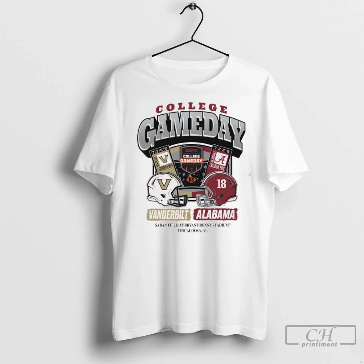 Premium College Gameday Vanderbilt Commodores Vs Alabama Crimson Tide