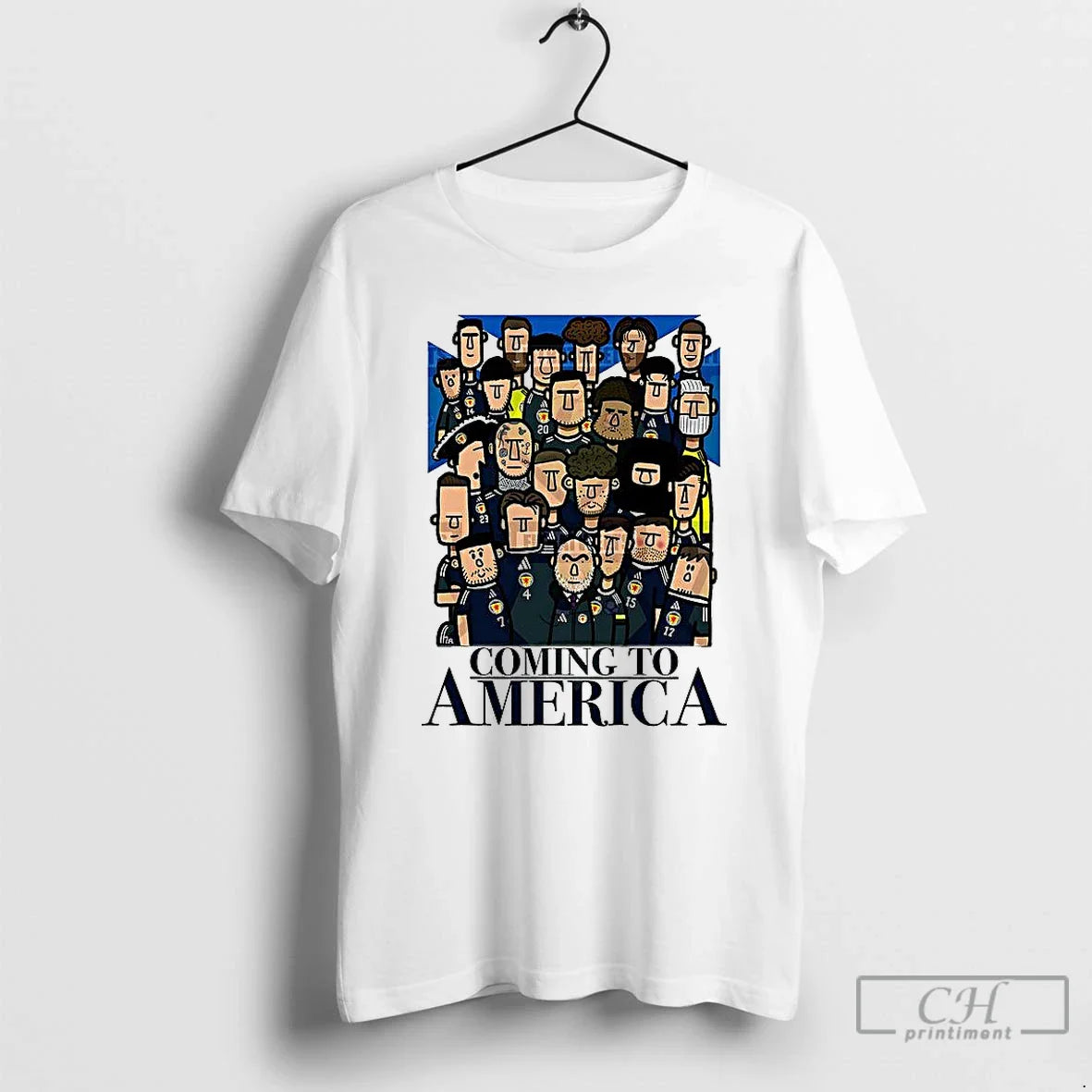 Premium Coming To America Soccer Cartoon Tank Top Exclusive Design
