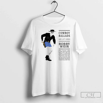 Premium Cowboy Ballads And Lot Songs Bobby Weir Skeleton Tank Top