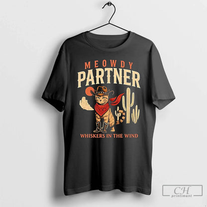 Premium Cowboy Meowdy Partner Whiskers Wind Tank Top Authentic Style