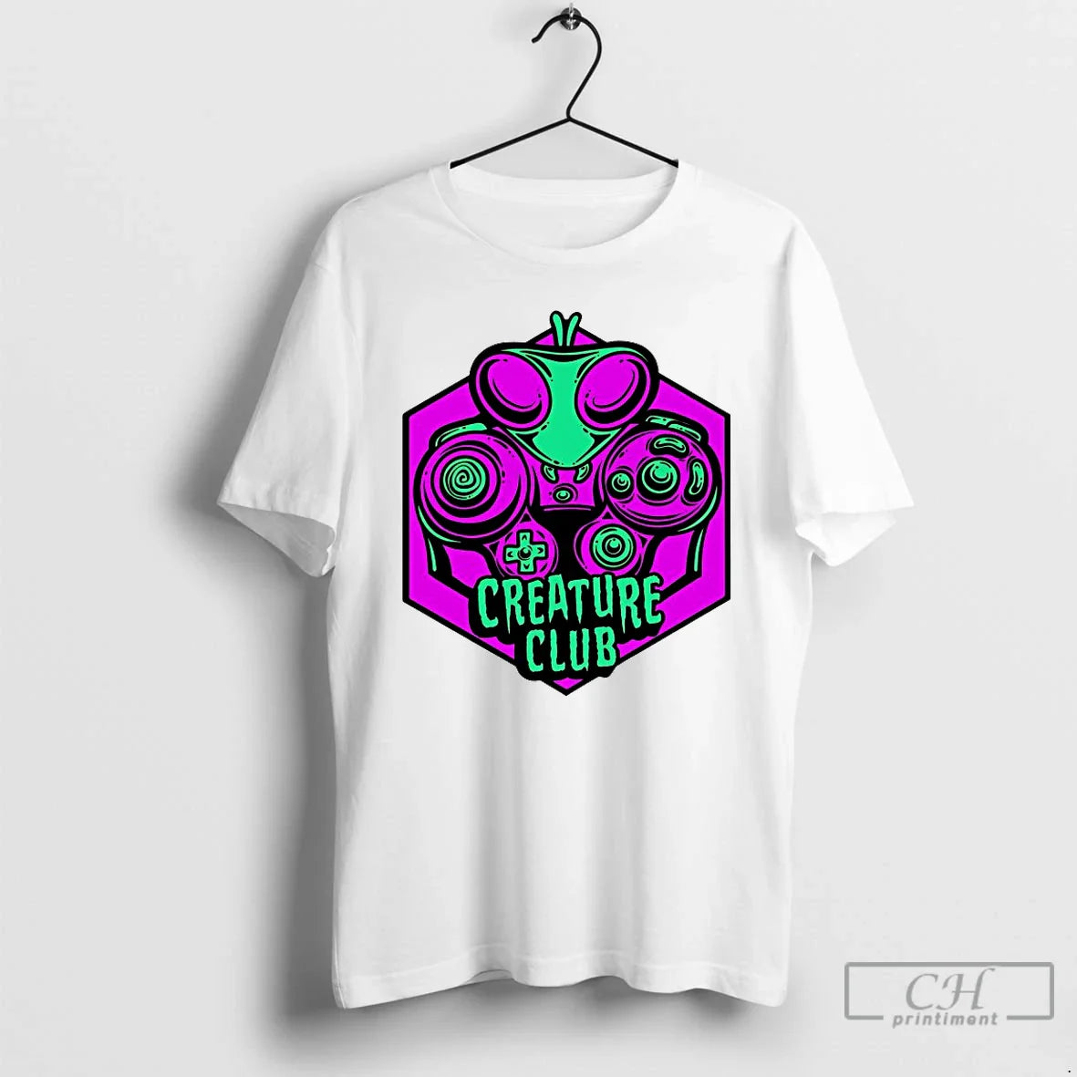 Premium Creature Club Logo Hoodie Unique Art