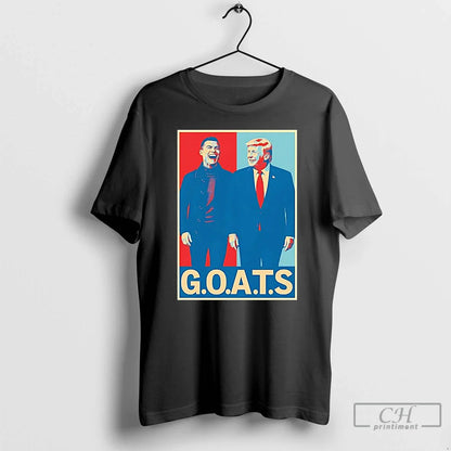 Premium Cristiano Ronaldo And Trump Goats TShirt Designer Style