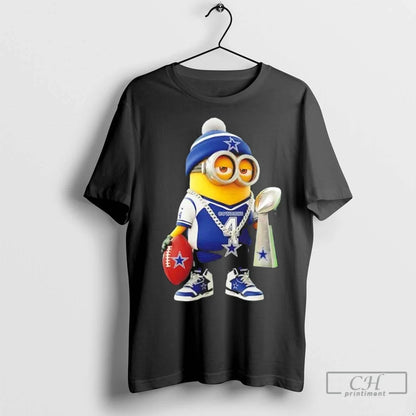 Premium Dallas Cowboys X Minions Hold Super Bowl Trophy Hoodie