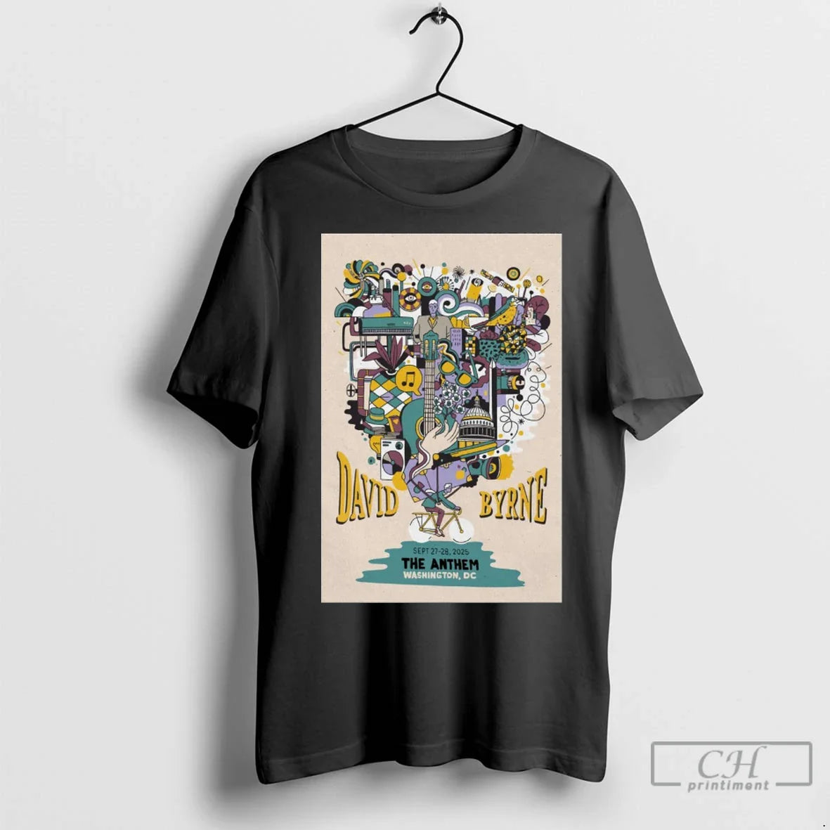 Premium David Byrne September 27 28 2025 Anthem Washington D C Tee