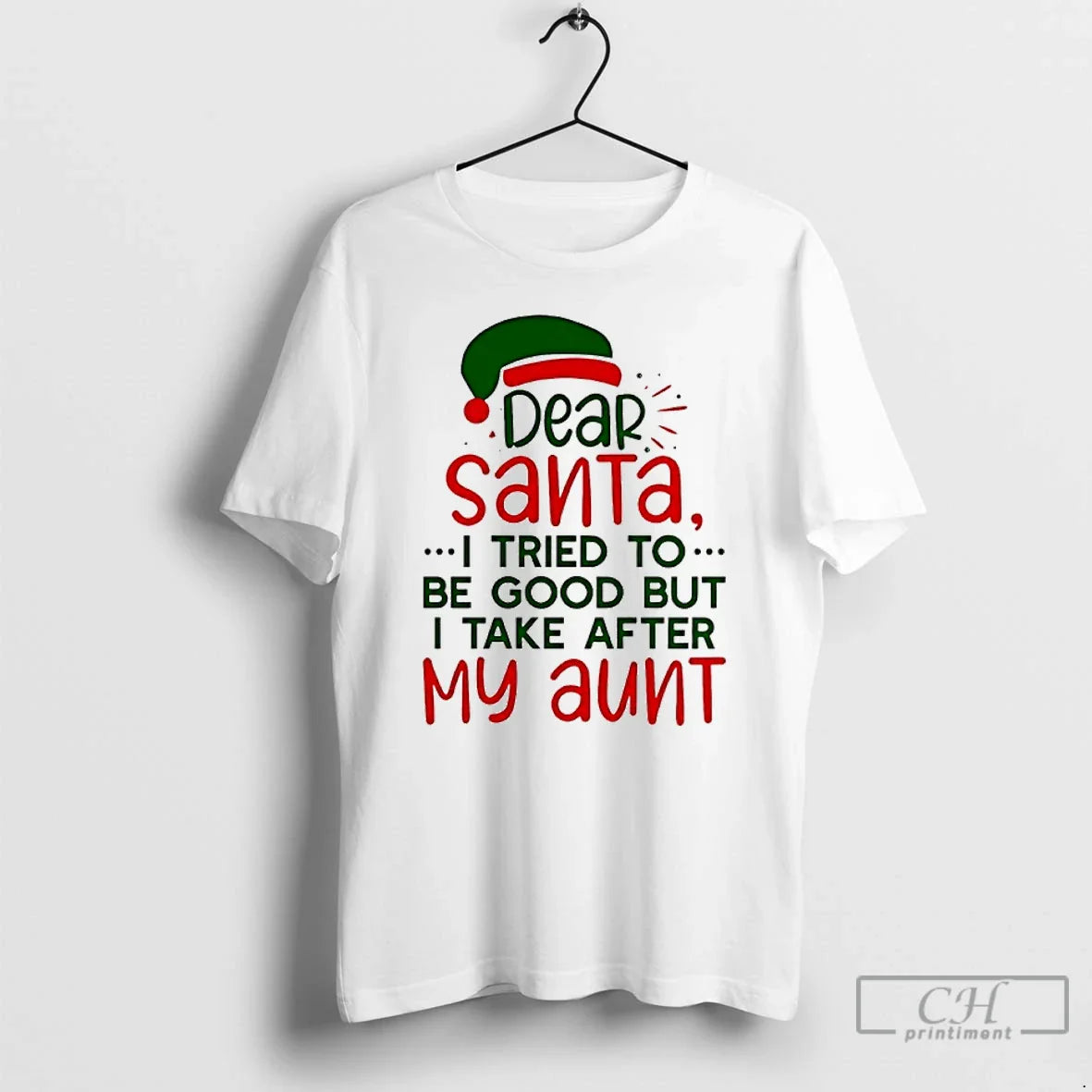Premium Dear Santa I Tried To Be Good But I Take After My Aunt Tee