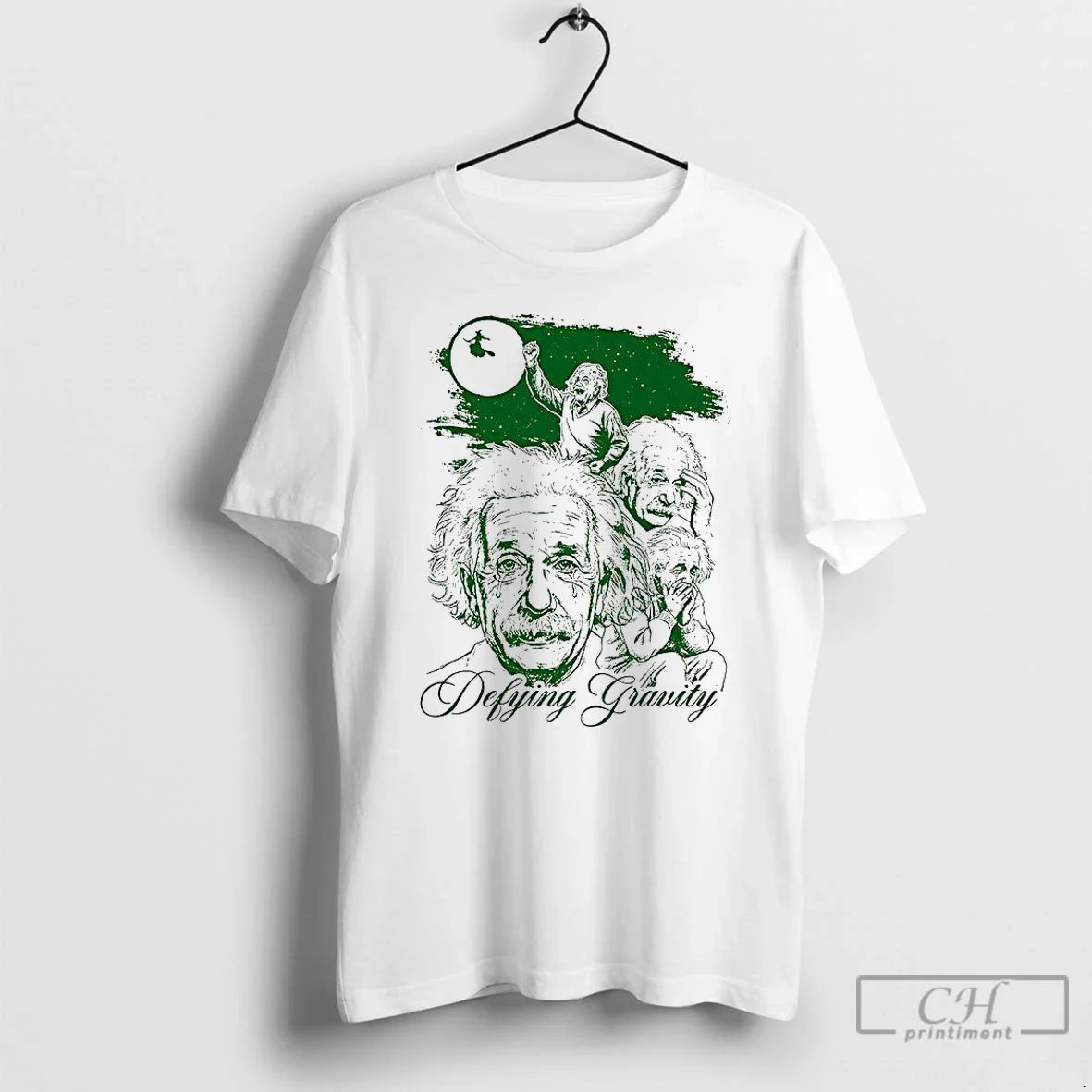Premium Defying Gravity Einstein Sketch TShirt Unique Design