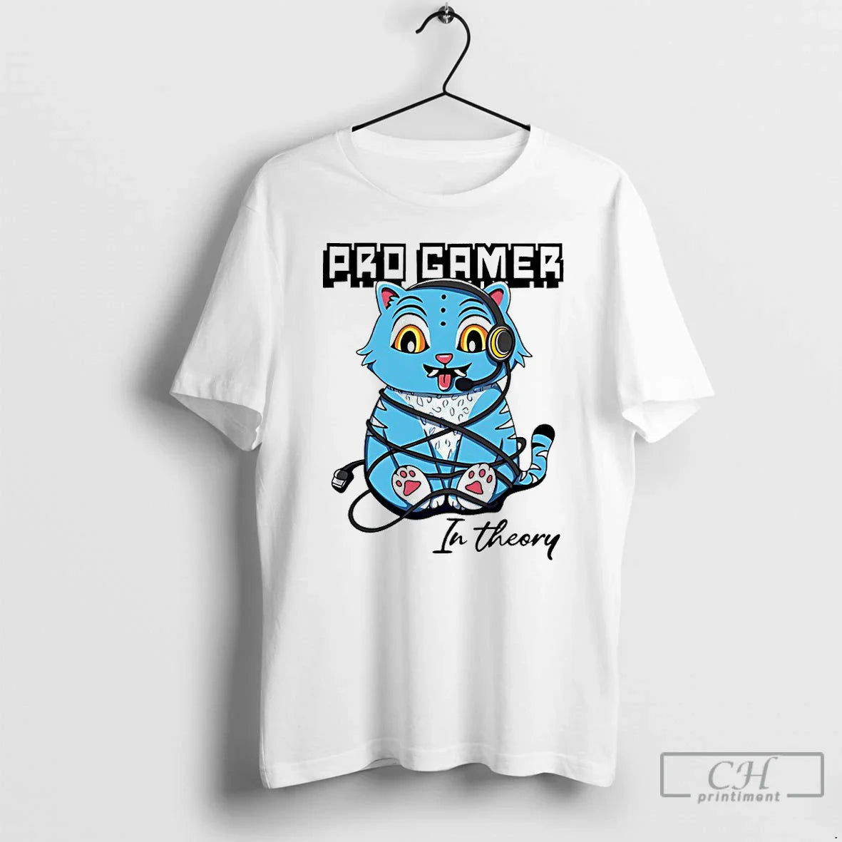 Premium Derpy Tiger Pro Gamer Theory T Shirts Long Sleeve Modern Look