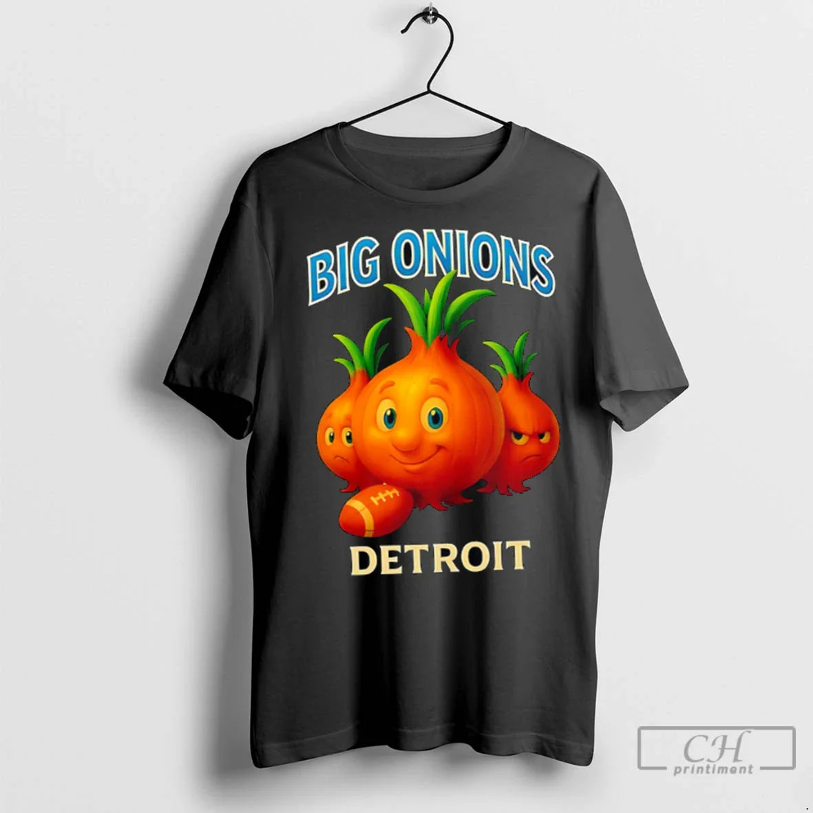 Premium Detroit Big Onions Football Shirt Classic Apparel