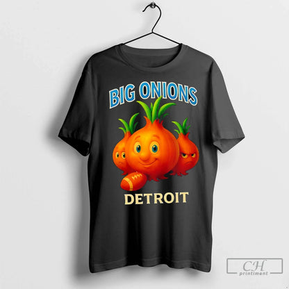 Premium Detroit Big Onions Football Shirt Classic Apparel