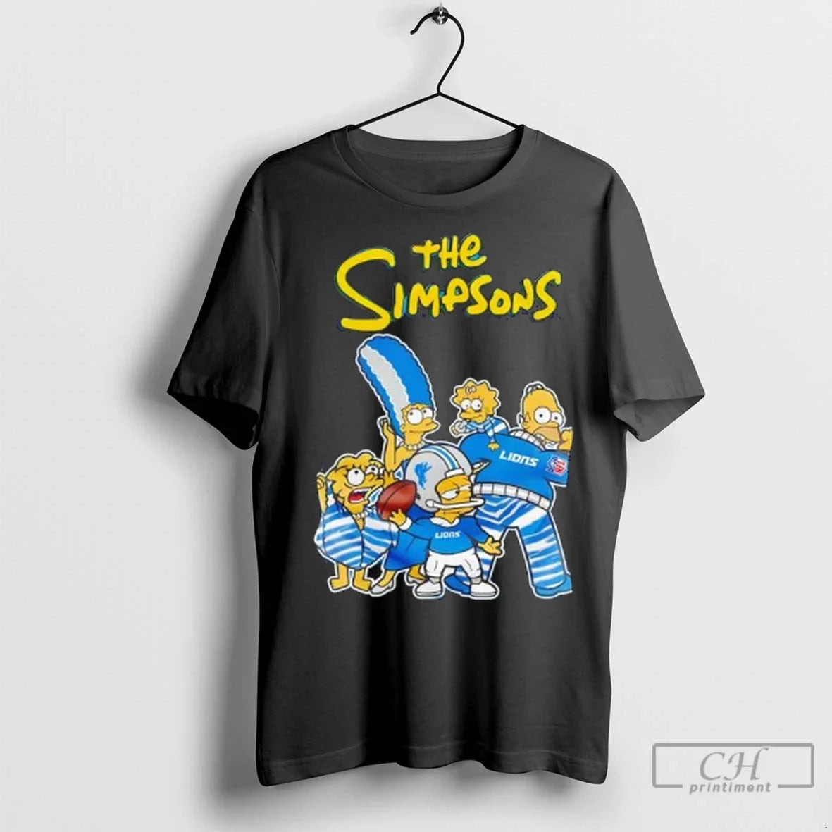 Premium Detroit Lions X Simpsons Family Ladies Sweatshirt Modern Merch