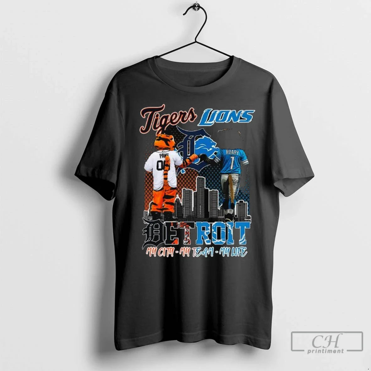 Premium Detroit Tigers And Detroit Lions My City My Team My Life
