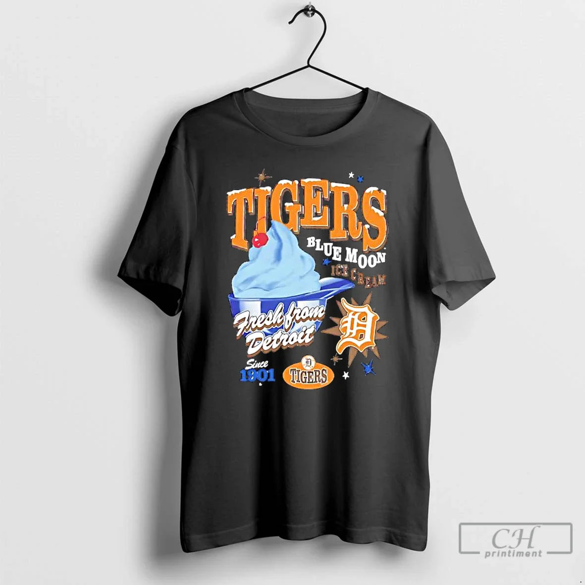 Premium Detroit Tigers Ice Cream Parlor Foundation Blue Moon Fresh
