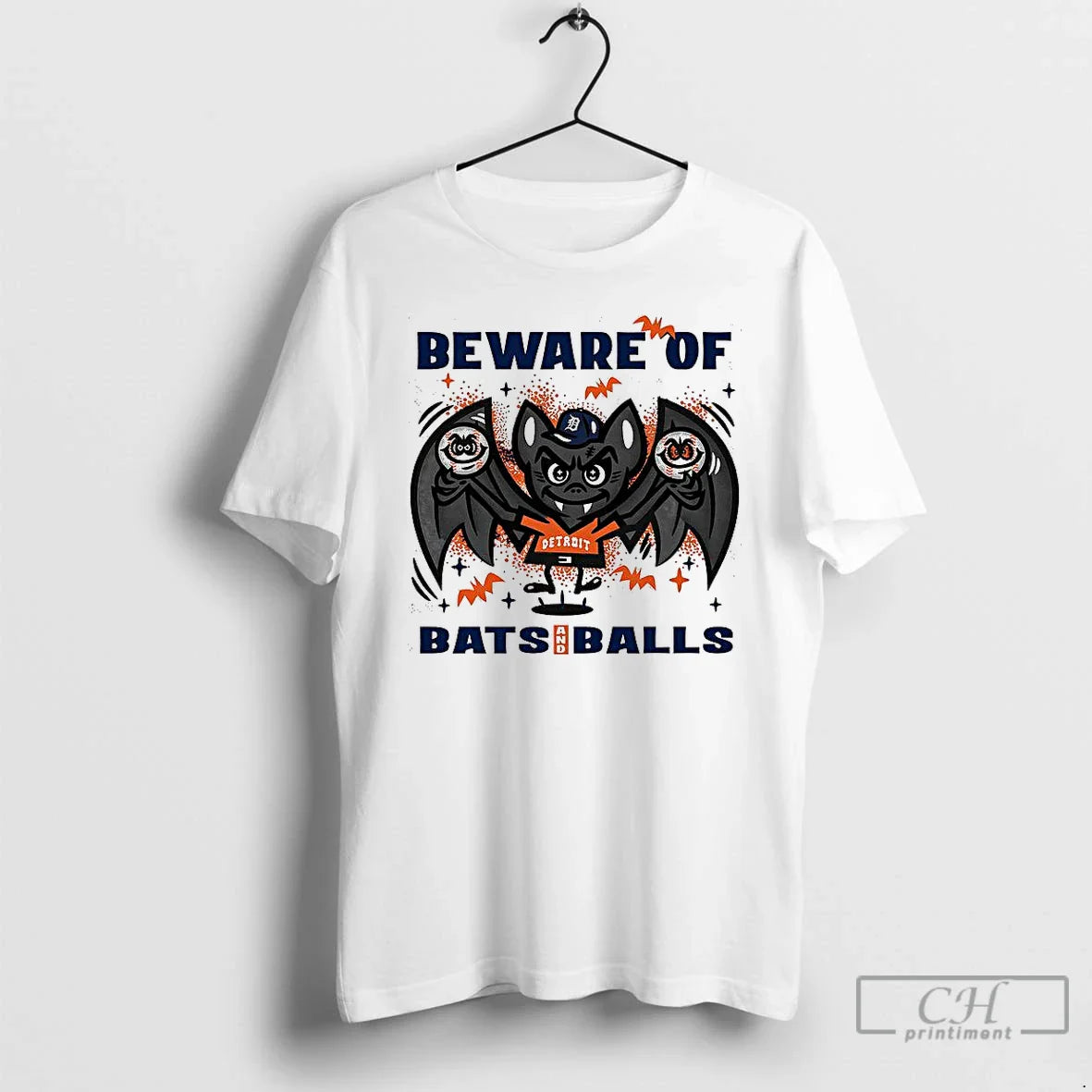 Premium Detroit Tigers Baseball Beware Bats And Balls Halloween T