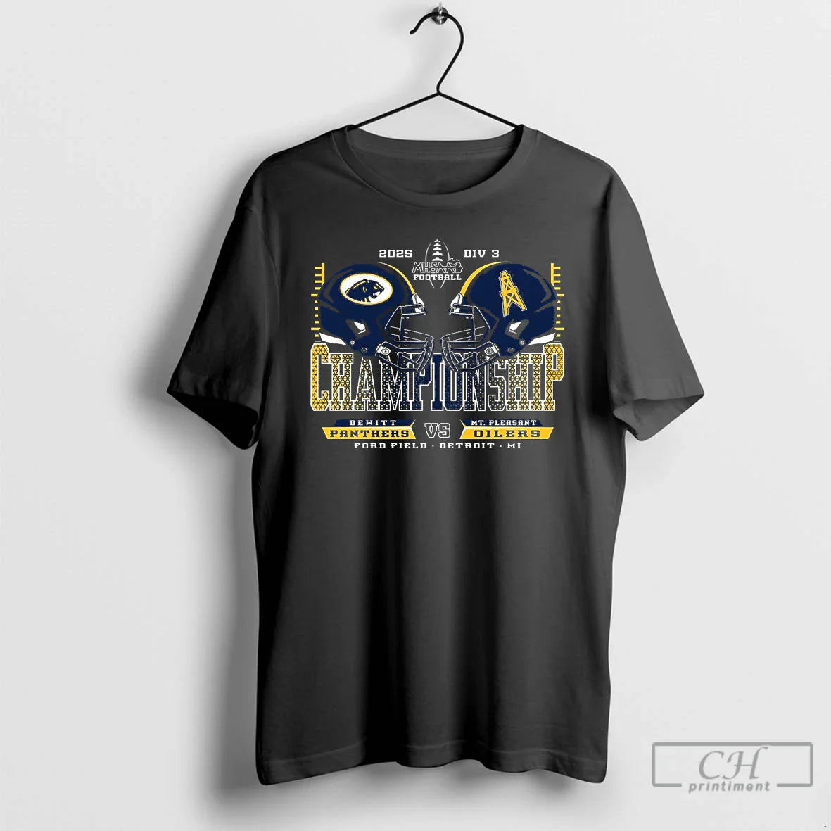 Premium Dewitt Panthers Vs Mt Pleasant Oilers 2025 Football D3