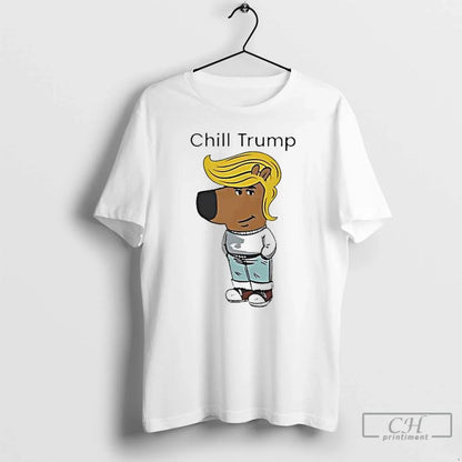 Premium Donald Trump Chill Guy Meme Shirt Premium Look