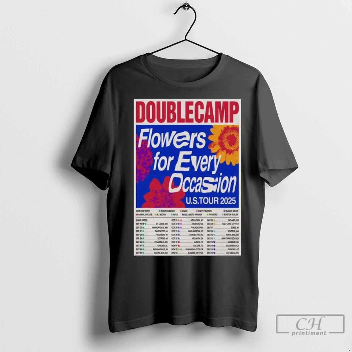 Premium Doublecamp Flowers Every Occasion Us Tour 2025 Long Sleve