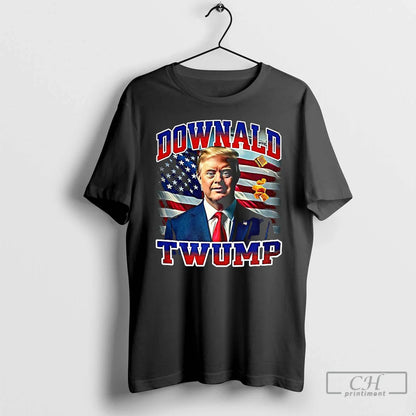 Premium Downald Twump Parody T Shirts Long Sleeve Modern Look