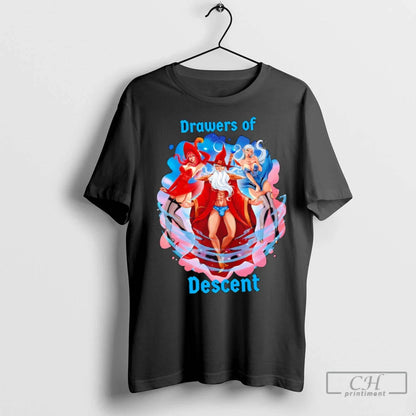 Premium Drawers Descent Cartoon Sweatshirt Vintage Design