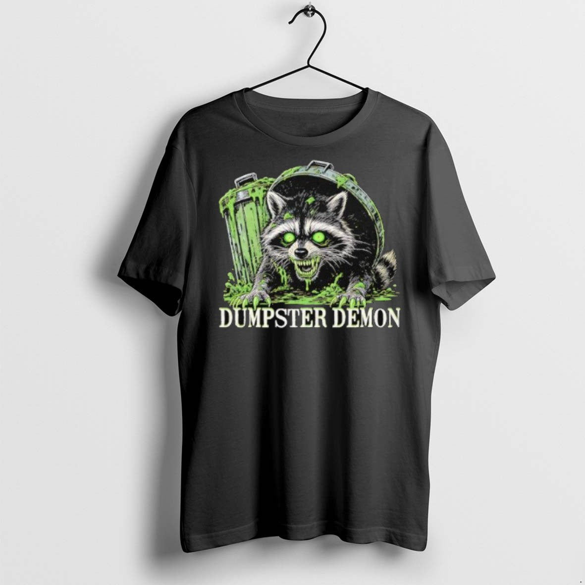 Premium Dumpster Demon Raccoon Monster T Shirts TShirt Retro Art