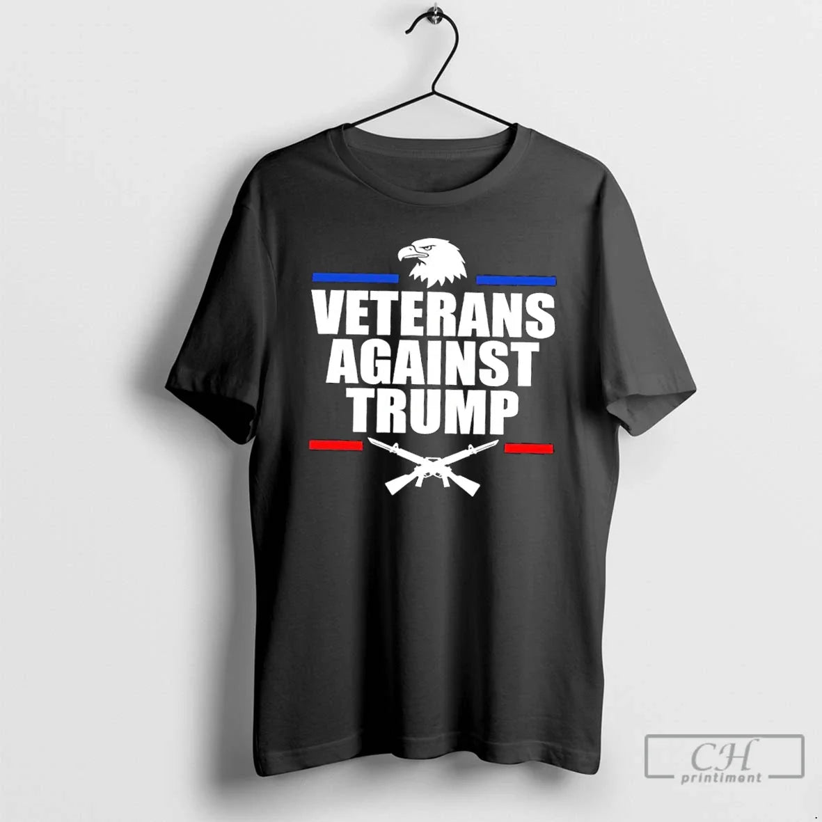 Premium Eagle Veterans Against Trump Sweatshirt Classic Look