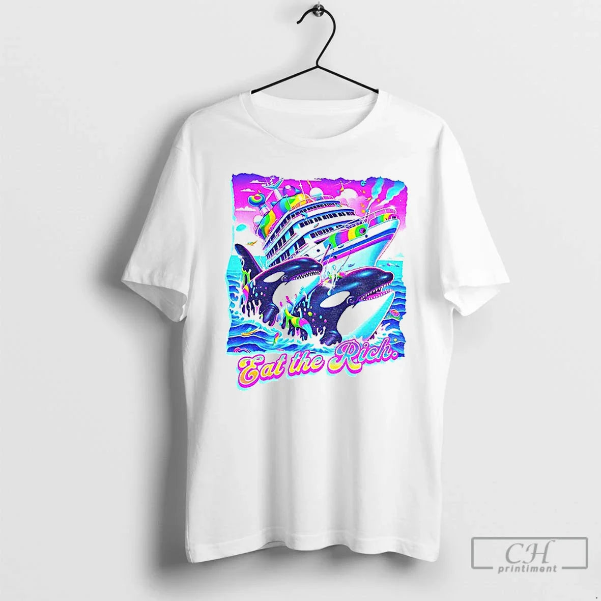 Premium Eat Rich Orca Whale Shirt Premium Fashion