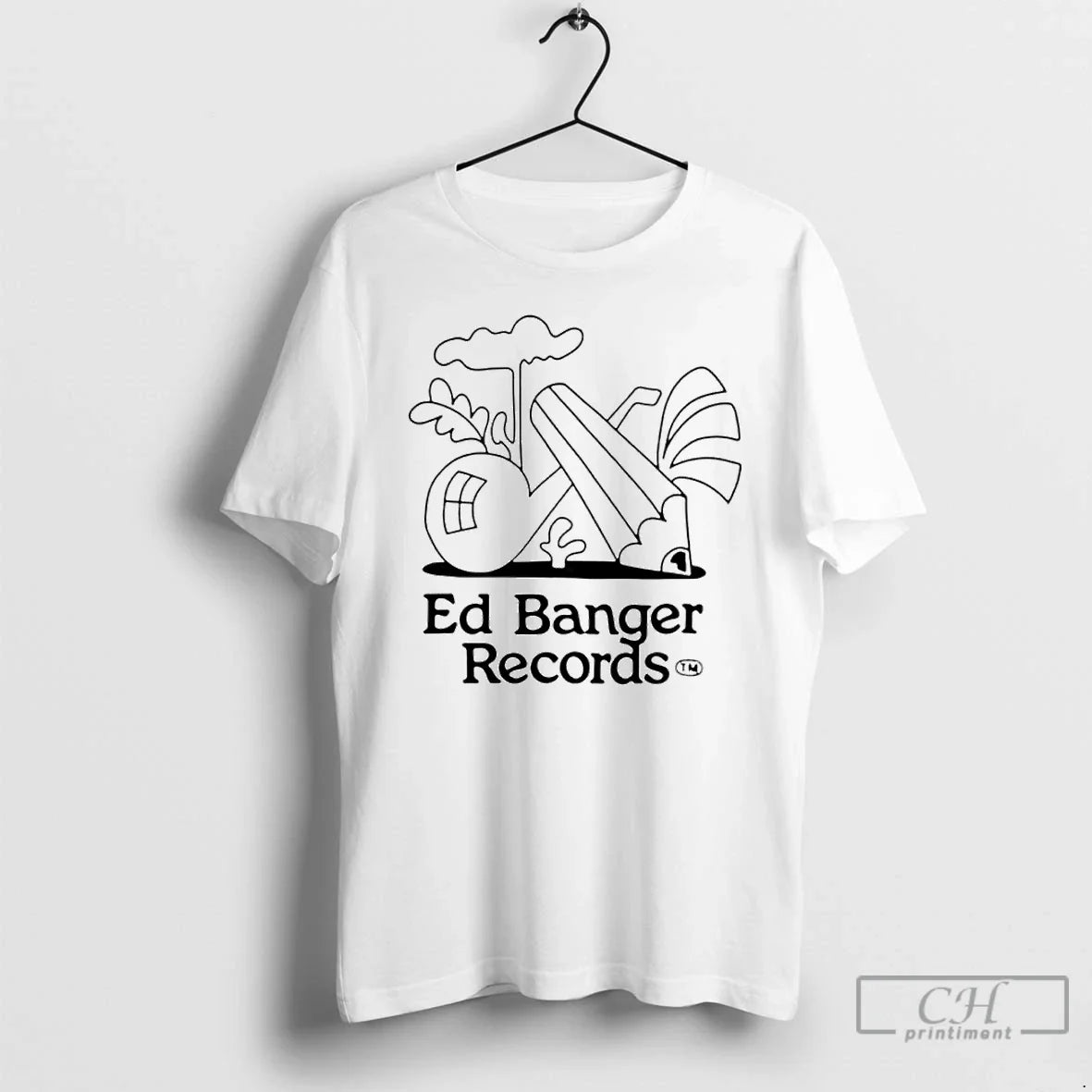Premium Ed Banger Forest So Me Logo Ornaments T Shirts TShirt Retro