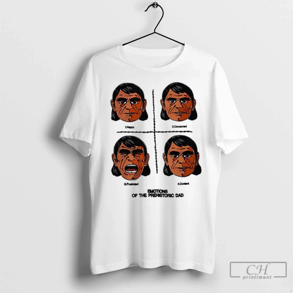 Premium Emotions Prehistoric Dad TShirt Premium Fashion