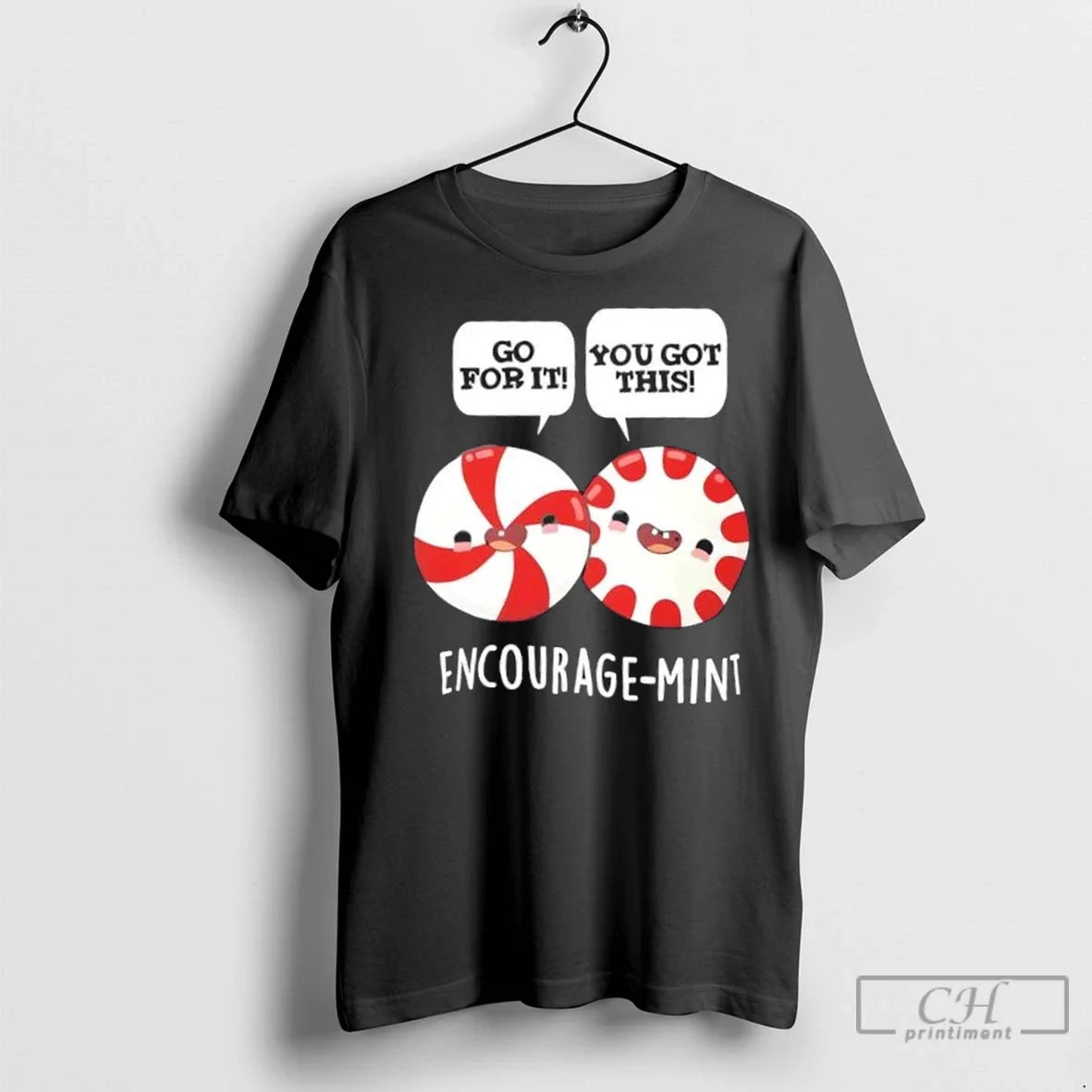 Premium Encourage Mint Pun Peppermint Long Sleeve Retro Style