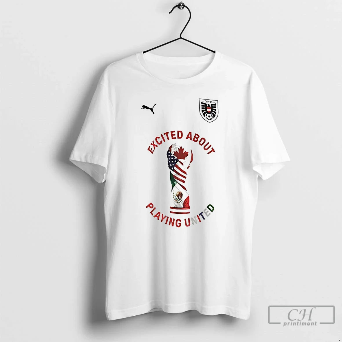 Premium Excited About Playing United Football TShirt Authentic Apparel