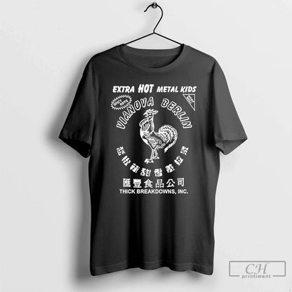 Premium Extra Hot Metal Vianova Berlin Thick Breakdowns TShirt Trendy