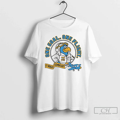 Premium Falcon Pride One Goal One Flight Ft Wright Elementary T