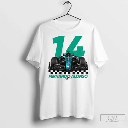 Premium Fernando Alonso F1 Racing Legend Motorsport Signature Long