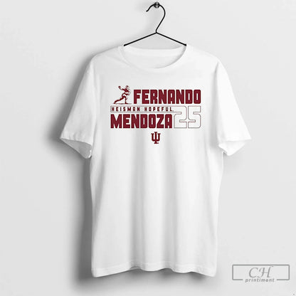 Premium Fernando Mendoza Indiana Hoosiers 25 Heisman Hopeful Hoodie