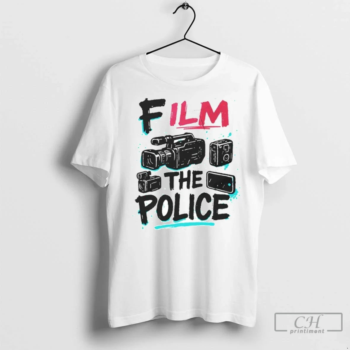 Premium Film Police Staple Protest Ornaments Sweatshirt Classic