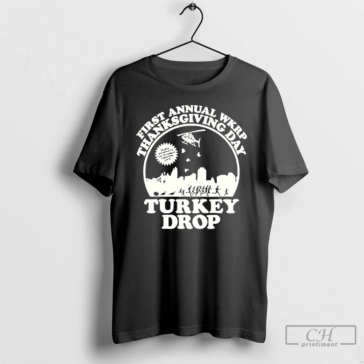 Premium First Annual Wkrp Thanksgiving Day Turkey Drop Tank Top