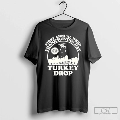 Premium First Annual Wkrp Thanksgiving Day Turkey Drop Tank Top