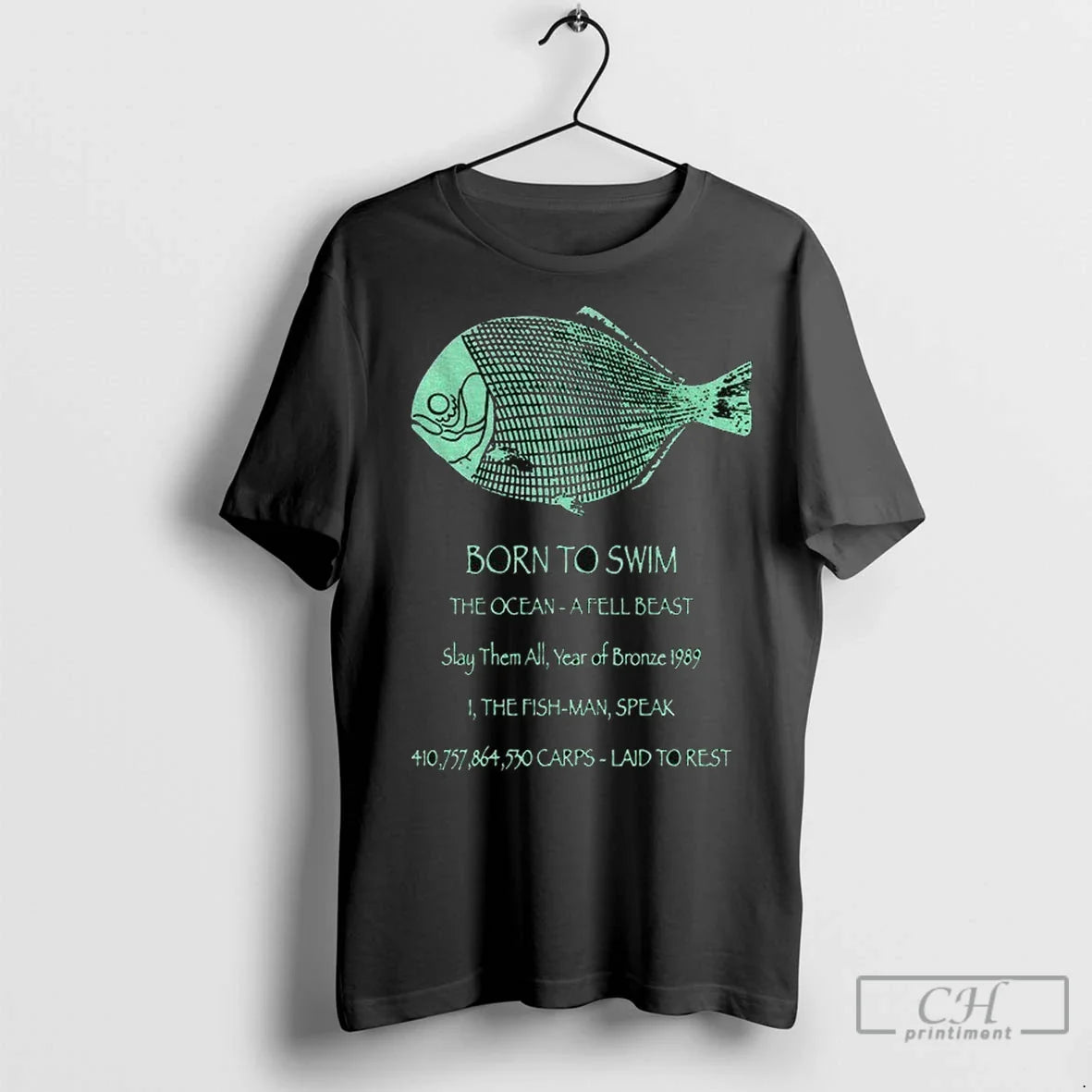 Premium Fish Born To Swim Ocean Fell Beast Slay Them All Year TShirt