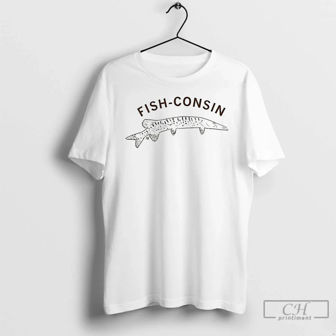 Premium Fish Consin Musky Sketch Tank Top Exclusive Design