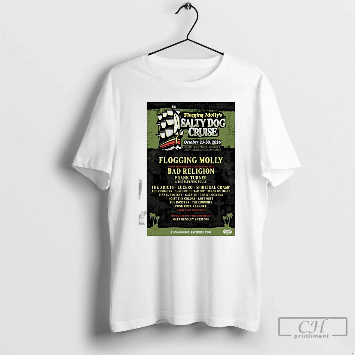 Premium Flogging Mollys Salty Dog Cruise October 25 30 2026 Concert T