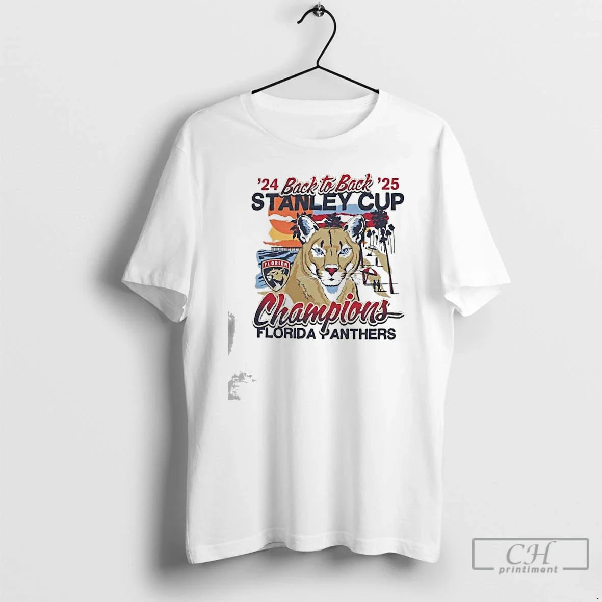 Premium Florida Panthers Back To Back Florida Sunset Franklin 2024