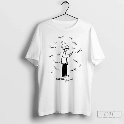 Premium Foos Get Paper TShirt Retro Art