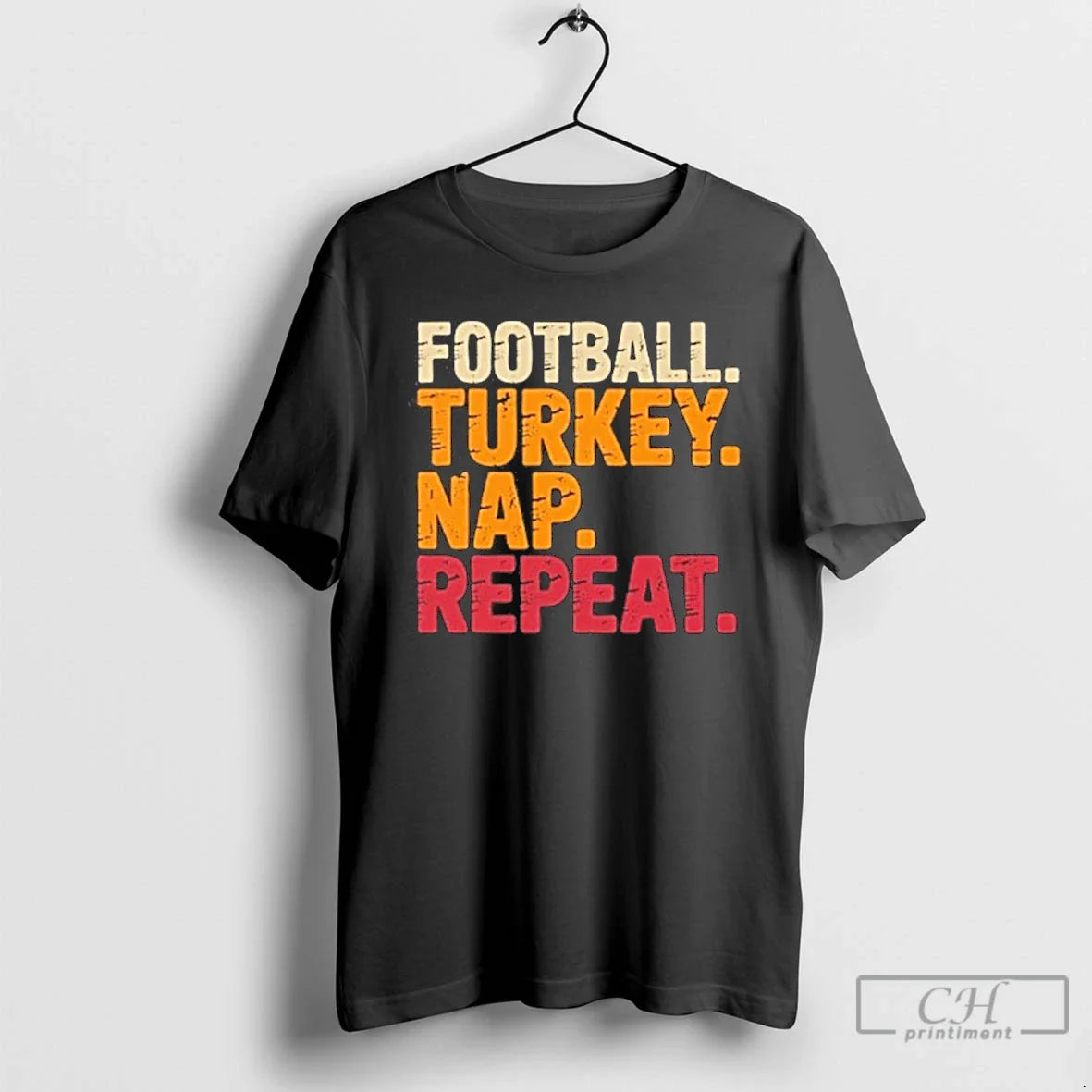 Premium Football Turkey Nap Repeat Thanksgiving Sweatshirt Authentic